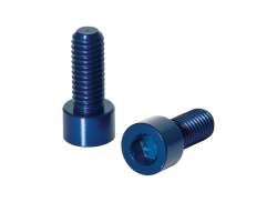 XLC 水壶架 螺栓 M5 x 12mm 铝 - 蓝色 (2)