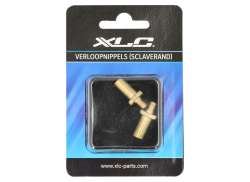 XLC Ventil Adapter S&aelig;t FV -&gt; Dv - Messing (2)