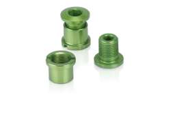 XLC 牙盘螺栓 铝 - 绿色 (5)