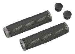 XtasY Grips Safety 130mm with Bar End Caps - Black