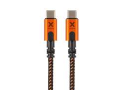 Xtorm USB C Lanko 1.5M - Čern&aacute;/Oranžov&aacute;