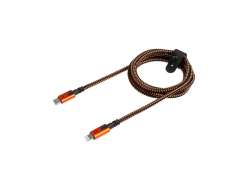 Xtorm USB C -> Lightning Kabel 1.5M - Zwart/Oranje