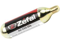 Zefal Co2 Cartouche Avec Filet 25g - Argent (2)