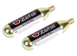 Zefal Co2 气瓶 配有 螺纹 25g - 银色 (2)