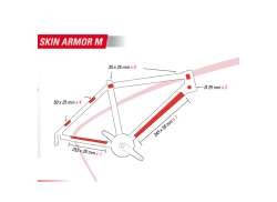 Zefal 프레임 보호 Skin Armor 12 부품 - 사이즈 M