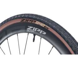 Zipp G40 XPLR タイヤ 28 x 1.50" TL-R 折り畳み可能 - ブラック/ブラウン